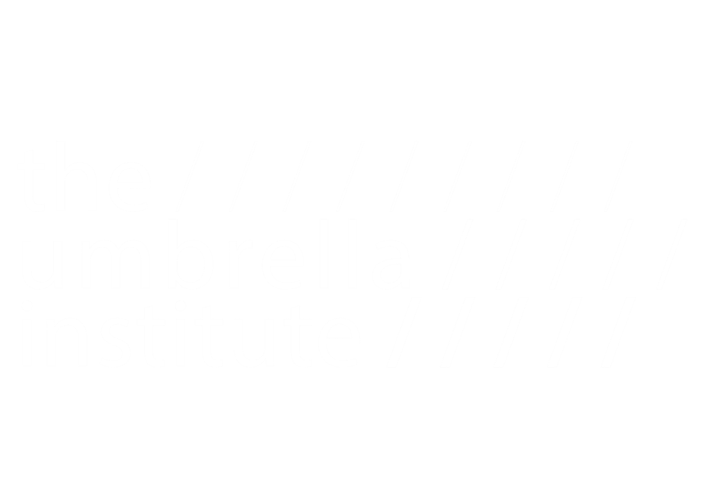 The Umbrella Institute White Logo